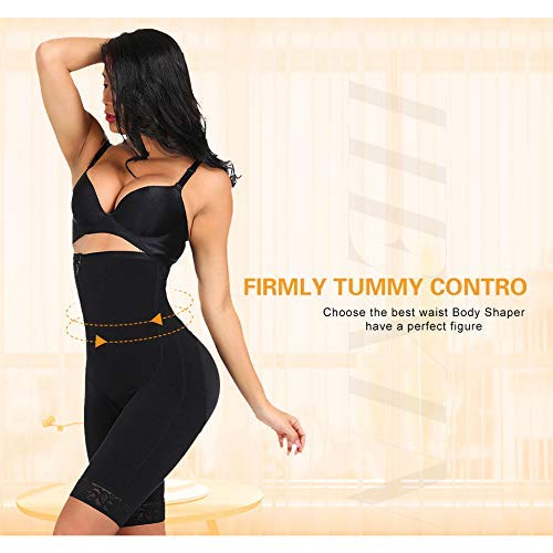 HuntDream Talla Grande para Mujer Faja de Control Firme Busto Abierto Levantador de glúteos Body Shaper