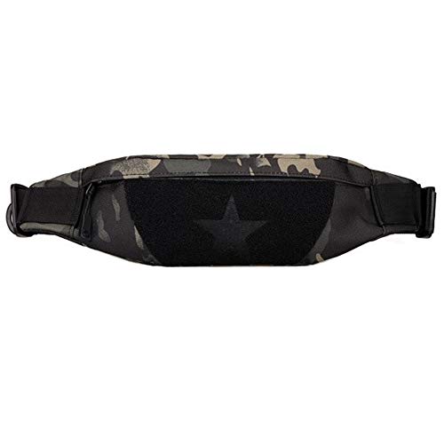 HUNTVP Riñonera Táctica Mochila Deportiva Militar Bolso Cinturon Impermeable para Senderismo Ciclismo Camping Caza, Camuflaje