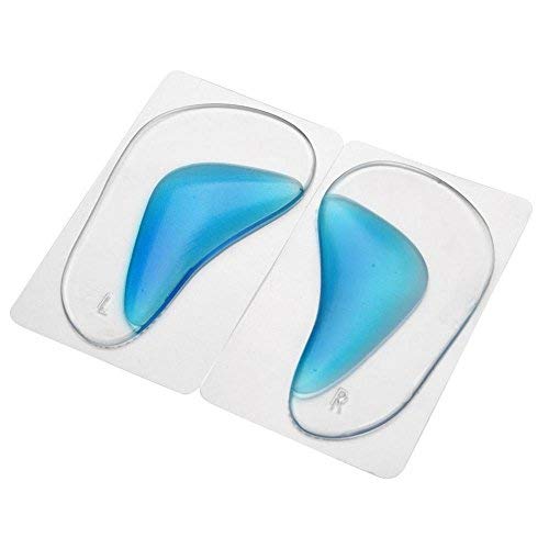 Hurrise Almohadilla De Silicona Para El Pie, 2 Pares/Juego Ortopédica Suave Y Transpirable, Para Férulas Para Juanetes Corrige Eficazmente El Pie(Azul)