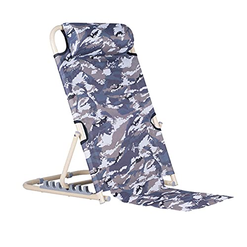 HYYYH Soporte de Espalda de Cama para Ancianos Almohada de Lectura Plegable Ángulo Ajustable 70-90 °, Puede soportar 130 kg (Color : Black, Size : 72 * 50 * 35cm)