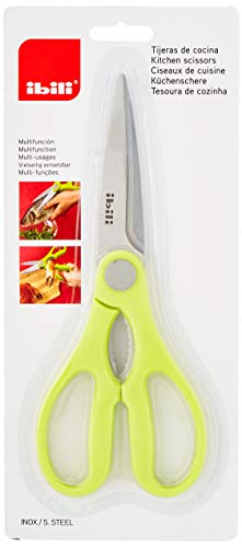 Ibili 704904 - Tijeras de cocina, color verde
