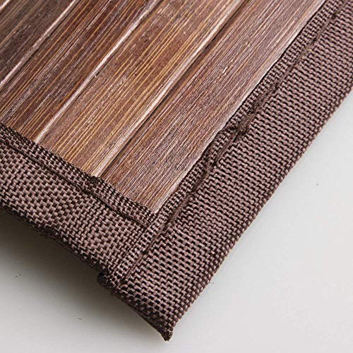 iDesign Tapete para baño, tamaño pequeño, Color Oscuro, Bambú, Marrón (Moka), 61 x 43 cm