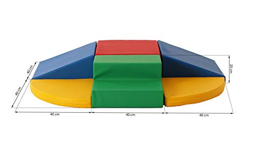 IGLU 6 XL Bloques de Espuma Figuras de Construcción Juguete para Aprendizaje Creativo Infantil Conjunto de Cubos Multicolores