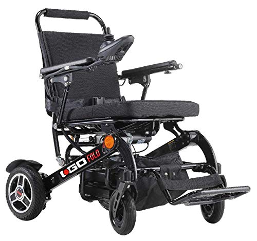 iGo Fold - Silla plegable con control remoto, tamaño compacto y ligero, pesa 27,8 kg.
