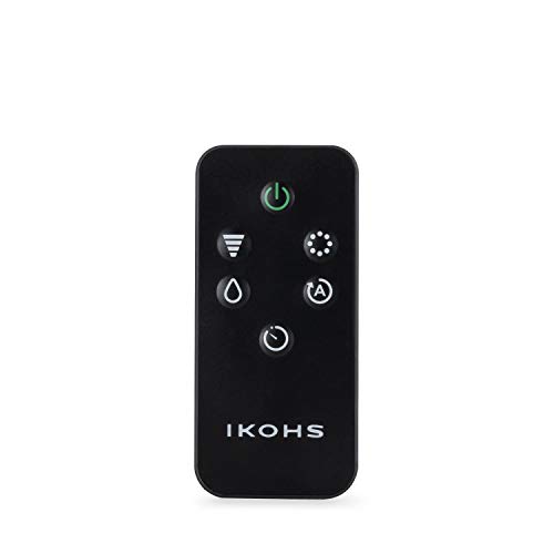 IKOHS HUMIZEN ULTRASONIC- Humidificador de Aceites Esenciales, 4L, Ultrasónico, Difusor de Aromas, Ultrasilencioso,Dispone de Vapor Frio y Caliente, 110W, Temporizador, Pantalla Led (Negro)