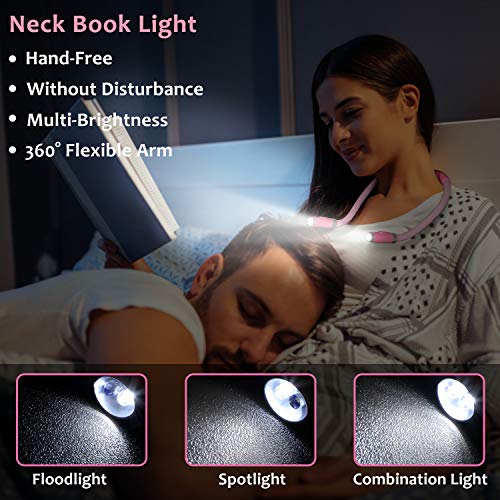 Iluminación para Lectura Cama, Lámpara de Lectura para Libro, Lámpara de Lectura Cama, Lámpara de Lectura Recargable, Lámpara de Lectura Libro, Lámpara de Lectura para Cama, Lámpara de Lectura Led