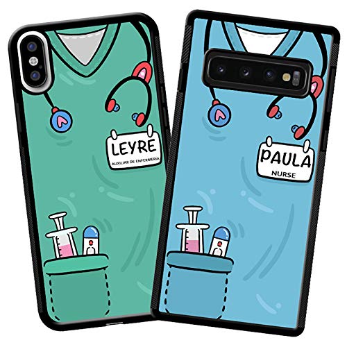 imafan - Funda Personalizada con la Uniforme de Enfermera/Auxiliar de enfermeria/Medico/Doctora/Otros Profesionales Sanitarios - iPhone 11