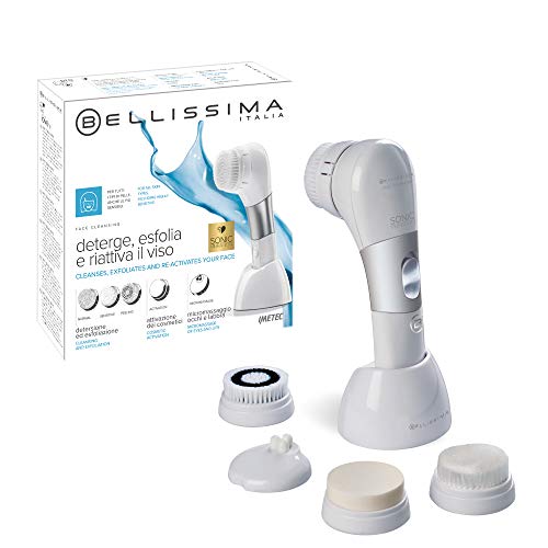 Imetec Bellissima Cepillo de limpieza facial Face Cleansing, limpia, reactiva y exfolia en profundidad, con un simple gesto tendrás una piel suave y luminosa