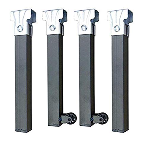 IMEX EL ZORRO Juego 4 Patas somier con Ruedas, Metal, Neutro, 35x3.5X3.5 cm