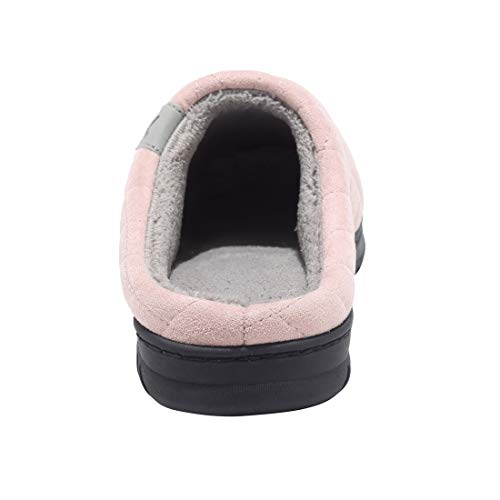 incarpo Zapatillas Casa Mujer Lana de Coral Zapatillas de Estar por Casa Antideslizante Pantuflas de Interior y Exterior Cálido y Confortable Zapatillas-Rosa-38/39 EU