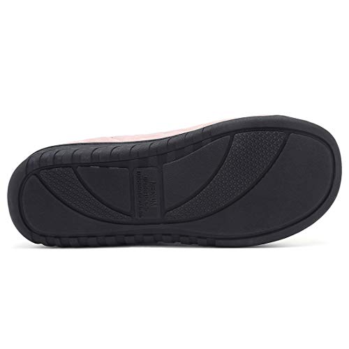 incarpo Zapatillas Casa Mujer Lana de Coral Zapatillas de Estar por Casa Antideslizante Pantuflas de Interior y Exterior Cálido y Confortable Zapatillas-Rosa-38/39 EU