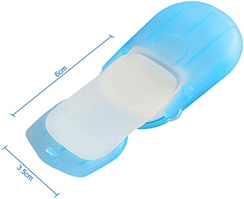 Incutex 10x Cajas (200 Hojas en Total) de Hojas de jabón, jabón Papel portátil, colores surtidos