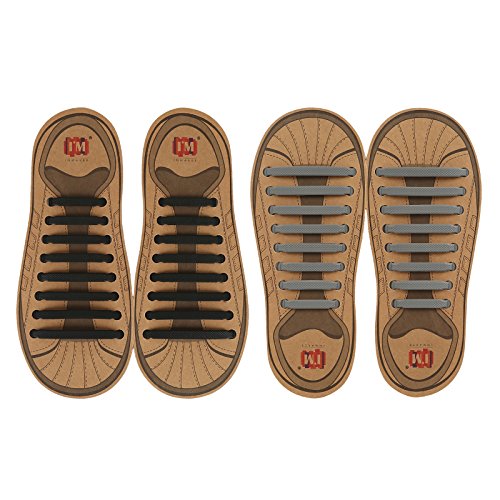 INMAKER Cordones elásticos para zapatos para niños y adultos