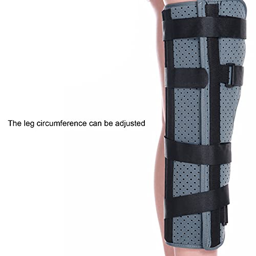 Inmovilizador de Rodilla, Recto, Transpirable, Ajustable, Soporte para Piernas para Lesiones de Rodilla, Recuperación Posoperatoria para Lesiones de Rodilla, para Estabilización de