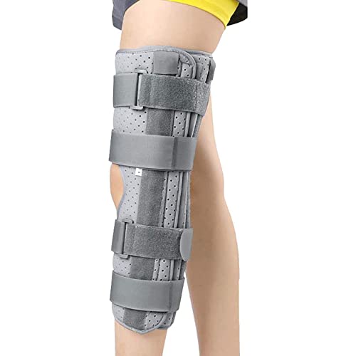 Inmovilizador De Rodilla, Soporte Completo Para Piernas, Banda De Rodilla Transpirable, Férula Universal Para Rodilla, Adecuada Para La Recuperación De La Cirugía Y Después De La Operación De Rodilla