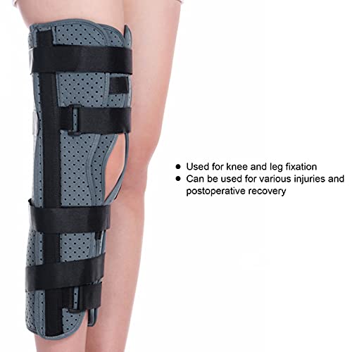 Inmovilizador de Rodilla, Soporte de Pierna Recta Transpirable para Lesiones de Rodilla para Recuperación, Estabilización para Lesiones de Rodilla, Recuperación Posoperatoria