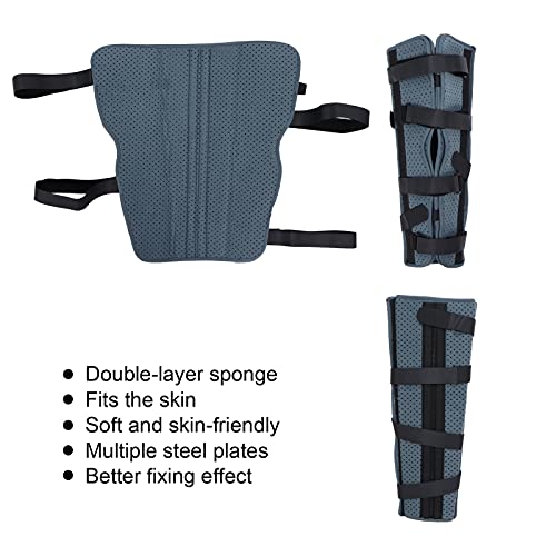 Inmovilizador de Rodilla, Soporte de Pierna Recta Transpirable para Lesiones de Rodilla para Recuperación, Estabilización para Lesiones de Rodilla, Recuperación Posoperatoria