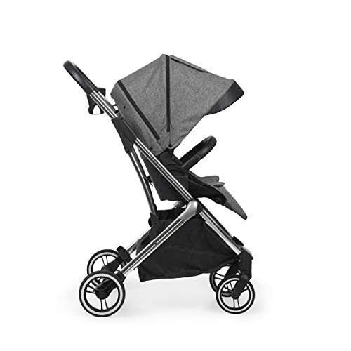 Innovaciones Ms 21414 - Silla De Paseo Grande Montecarlo, Carrito, Capota Extensible, Plegado Fácil Y Compacto, Unisex, Gris