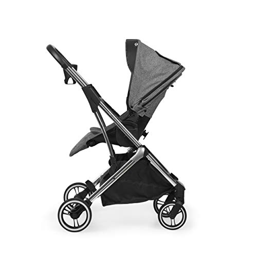 Innovaciones Ms 21414 - Silla De Paseo Grande Montecarlo, Carrito, Capota Extensible, Plegado Fácil Y Compacto, Unisex, Gris