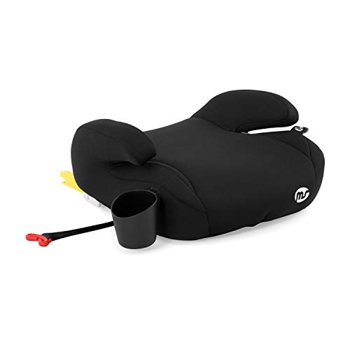 Innovaciones ms H4-BQZS-ZZNY Booster Alzador 836- Silla de auto, grupo 3 (22-36Kg) Silla coche con Isofix, Negro