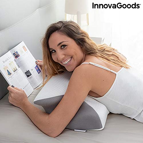 InnovaGoods - Almohada Viscoelástica Cervical con Contorno Ergonómico Conforti