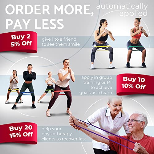 insonder Bandas Ejercicio - Bandas de Resistencia - Cintas Elastica Set Comprar Precio Elasticas para Hacer Ejercicio - Loop Resistance Bands para Fitness Pilates Fuerza Fisioterapia Movilidad
