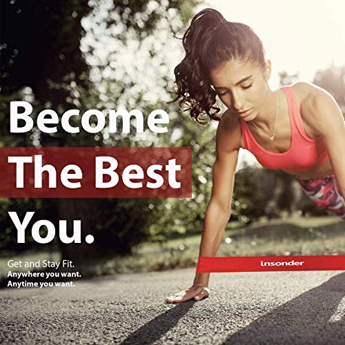 insonder Bandas Ejercicio - Bandas de Resistencia - Cintas Elastica Set Comprar Precio Elasticas para Hacer Ejercicio - Loop Resistance Bands para Fitness Pilates Fuerza Fisioterapia Movilidad