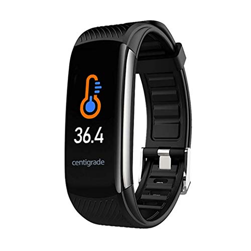 Inteligente Relojes, L'ananas Aptitud Rastreador Ritmo cardiaco Dormir Monitor Cuenta Calorías Bluetooth Smart Relojes (Negro)