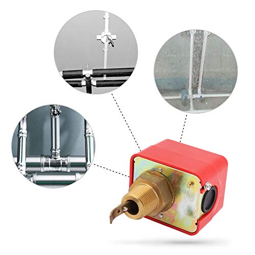Interruptor de flujo de agua IP54, SPDT R3 / 4 Control de sensor de aceite de agua líquida Interruptor de flujo automático tipo paleta 250V 15A