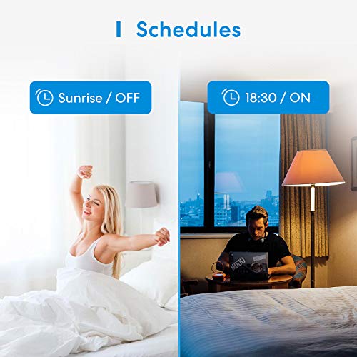 Interruptor de Pared Wi-Fi, 1 Vía, 1 Canal. Compatible con Alexa, Asistente de Google y SmartThings. meross MSS510X. (Se Requiere un Cable Neutral al Instalar)