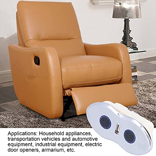 Interruptor Reclinable Eléctrico, Piezas De Silla Elevadora Interruptor Reclinable Eléctrico De Carga USB Que Ahorra Tiempo Y Energía para El Cine