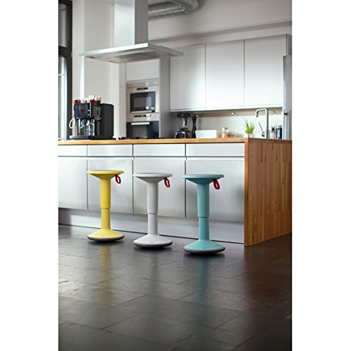 Interstuhl - Taburete ergonómico Ajustable Multiusos, Color Azul Hielo höhenverstellbar Von ca. 46 bis 65 cm