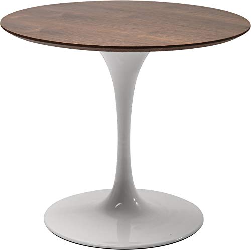 Invitation - Tablero de mesa redondo (90 cm de diámetro), color nogal
