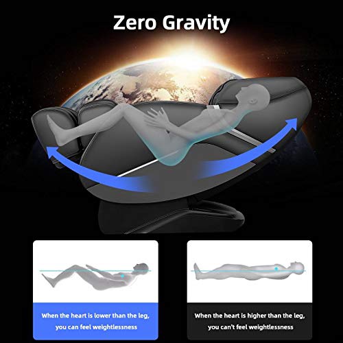iRest 2021 - Sillón de masaje para todo el cuerpo - Sillón reclinable Zero Gravity - Manos robóticas 3D con pistas SL - Masaje para la Shiatsu - Función calor en la espalda - Masajeador de rodillo