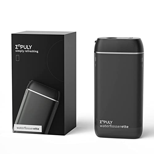 Irrigador Dental Bucal Portatil, Limpieza Dental Agua Presion, Irrigador Bucal 3 Modos y 5 Boquillas De Repuesto Giratorias De 360 ​​°, Adecuado Para Viajes y Hogar. (black)