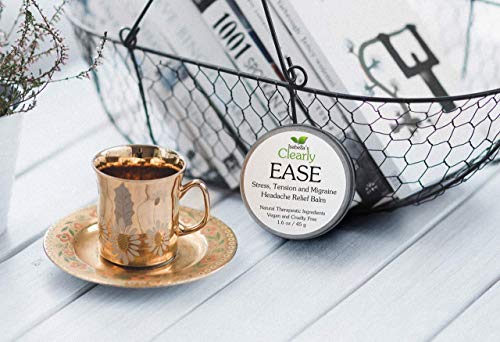 Isabella's Clearly EASE for Tension, Sinus, Stress Headache, Migraine | Fast Acting Essential Oil Blend Aromatherapy Natural Remedy | Vegan Balm Made in USA
