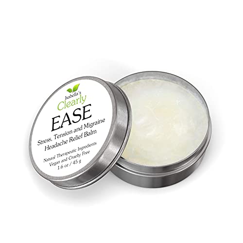 Isabella's Clearly EASE for Tension, Sinus, Stress Headache, Migraine | Fast Acting Essential Oil Blend Aromatherapy Natural Remedy | Vegan Balm Made in USA