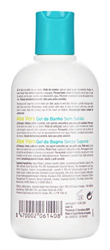 ISDIN Germisdin Aloe Vera Higiene corporal y manos, Gel de Baño recomendado para Piel Seca, 250ml
