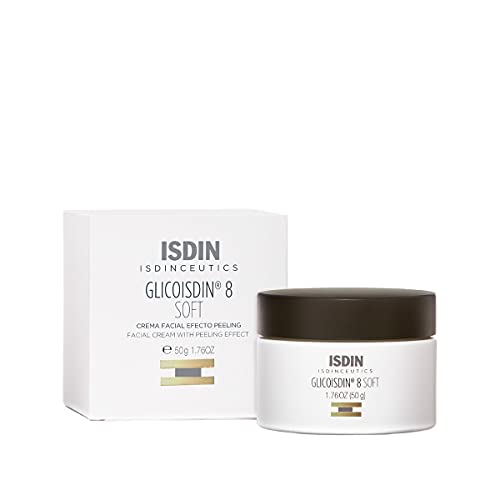 ISDIN Isdinceutics Glicoisdin 8 Soft, Crema Facial Efecto Peeling con Ácido Glicólico, 50 ml