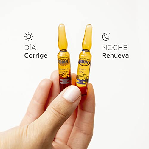 Isdin Isdinceutics Tratamiento Antimanchas Pigment Expert + Night peel | Serum Corrector Despigmentante Facial y Peeling Exfoliante de Noche Monodosis 10 + 10 x 2ml. (690015174)
