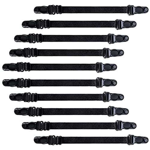 ISOI 10pcs Salvaorejas para Mascarillas, Sujeta Mascarillas Ajustables, Enganche para Mascarillas Protector Orejas para Niños y Adultos(Negro)