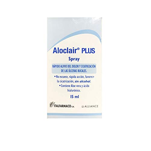 ITALFARMACO ALOCLAIR PLUS SPRAY 15ML FAVORECE LA CICATRIZACION DE LAS ULCERAS BUCALES