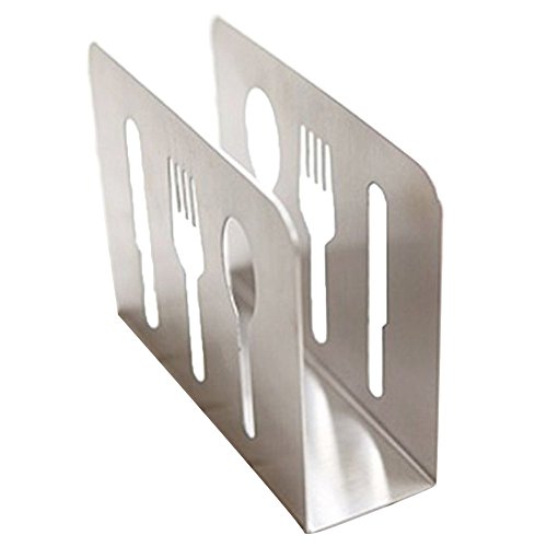 Itian Soporte Estante de Acero Inoxidable Papel Toalla, Servilletero "U"
