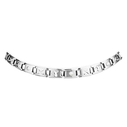 Jackys Deportes Golf Imán Pulsera Pulsera De Titanio para Hombres De Acero Pulsera De Terapia Magnética Aliviar El Dolor Artritis Y Pulsera Plata