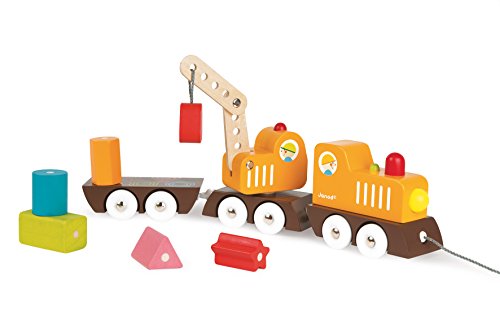 Janod - Tren Grúa, multicolor (J08089) , color/modelo surtido