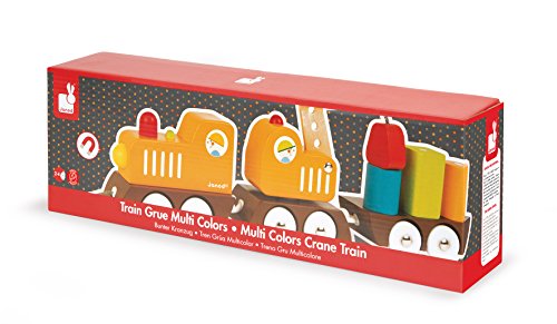 Janod - Tren Grúa, multicolor (J08089) , color/modelo surtido