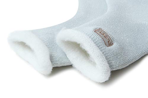 JARSEEN 2 Pares Calcetines de Lana Térmicos de Invierno Bordado Lindo Super Calor Gruesa Calentar Suave Cómodo Calcetines de Mujer (2 Menta, EU 36-42)