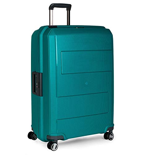 JASLEN - Maleta de Viaje rígida 4 Ruedas Trolley 73 cm Grande de Polipropileno. y Ligera. Mango Asas y candado TSA. Cierre hermético Anti Robo. Profesional. 161170, Color Turquesa