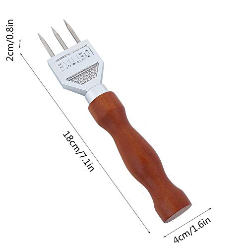 Jeffergarden Ice Chisel Pick Acero Inoxidable Ice Chisel con Mango de Madera Extracción Pick Chipper Triturador de Hielo Herramienta de de Cocina Barware de Hielo Bartender Tool Bar Acce