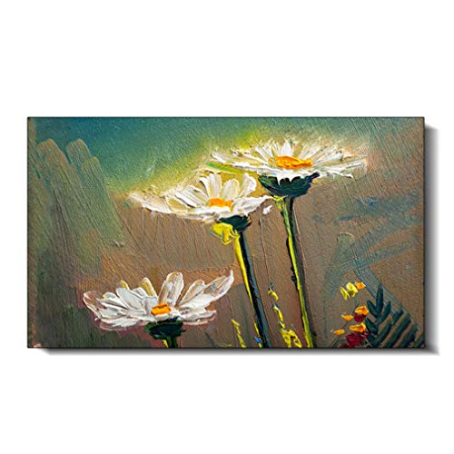 JHMIN Panel de infrarrojo lejano Calentador eléctrico de Pared Calentador, Wall Mounted grafeno de Alta definición de la Margarita Arte Mural Calentador eléctrico, 120x70,1000W